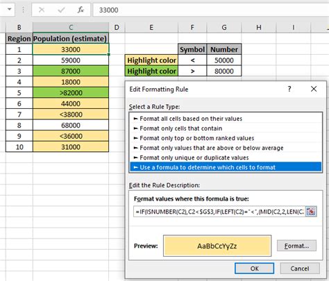 Excel Formatting Formula Steamserre