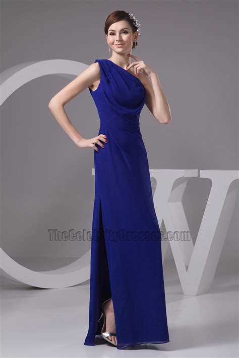 One Shoulder Royal Blue Bridesmaid Dresses