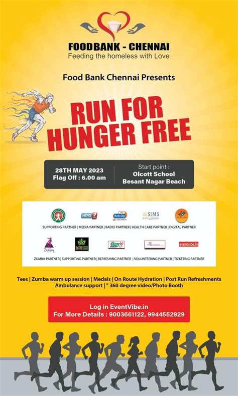 Run For Hunger Free Besant Nagar Beach Chennai 28 May 2023