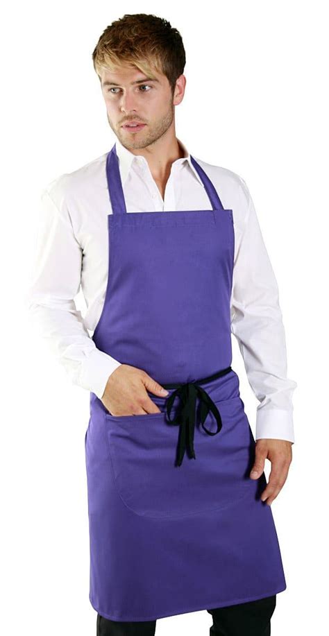 Dennys Polycotton Bib Apron With Pocket Dp55 Workwear Supermarket