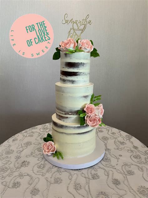 Semi Naked Wedding Cake