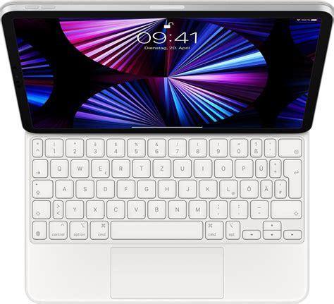 Apple Magic Keyboard für iPad Pro 11 (2. Generation) (Deutsch) Weiß ab ...