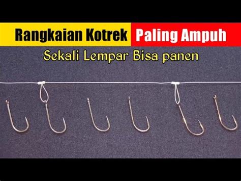 Tutorial Cara Membuat Rangkaian Pancing Teknik Kotrek Sabiki Rig