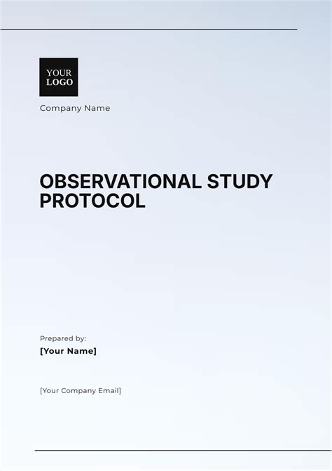 Free Observational Study Protocol Template - Edit Online & Download ...