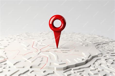 Premium Photo White Background Highlights The 3d Red Location Pin Icon