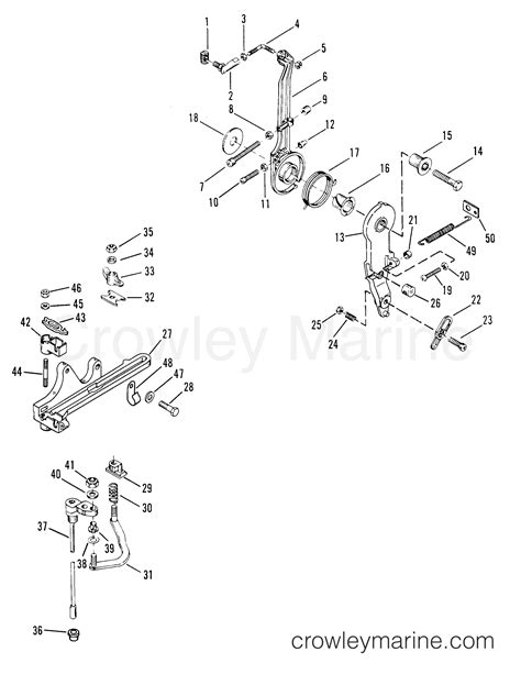 Throttle Level And Shift Shaft Race Outboard Os Cl Efi