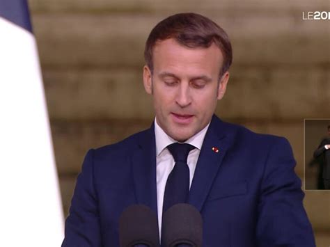 Plateau brève extrait du discours d Emmanuel Macron INA