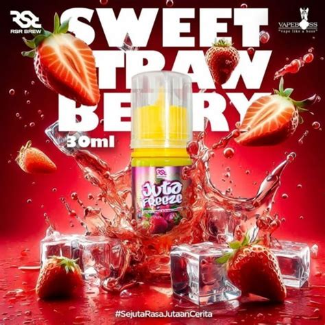 Jual JUTA FREEZE SWEET STRAWBERRY SALTNIC 30ML BY RSR BREW LIQUID