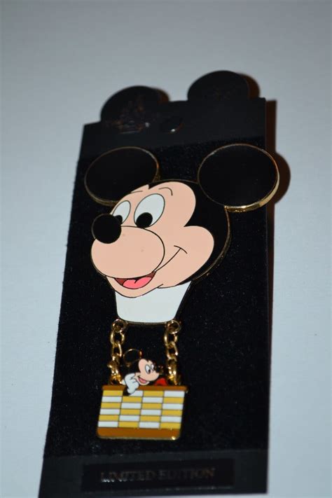 Mickey Mouse Hot Air Balloon With Gondola Disney Wdw Dangle Le Pin