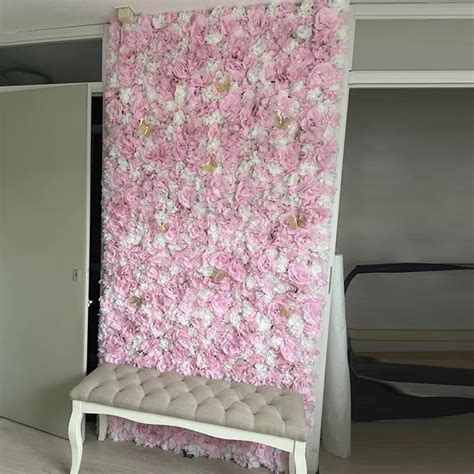 Mur De Fleurs Artificielles En Soie Cm X Cm Pour D Coration De