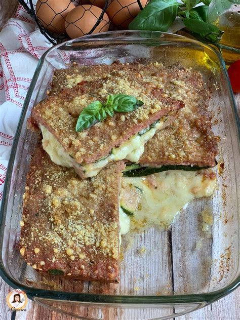 TORTINO DI CARNE MACINATA E ZUCCHINE Ripieno Di Formaggio Filante