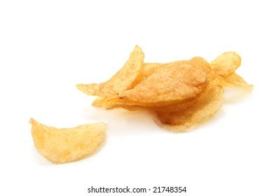 Potato Chips Isolated On White Stock Photo 21748354 Shutterstock