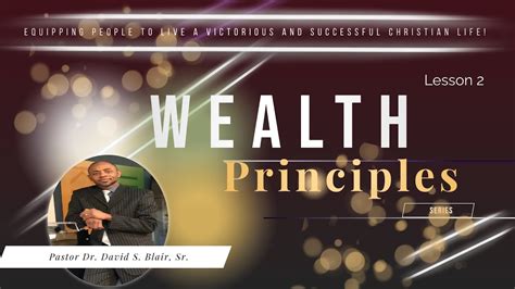 Wealth Principles Lesson 2 Youtube