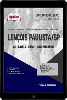 Apostila Prefeitura de Lençóis Paulista SP em PDF Guarda Civil