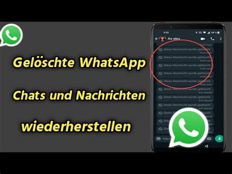 So Gel Schte Whatsapp Chats Und Nachrichten Wiederherstellen