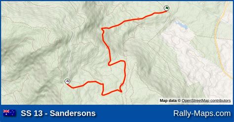 Ss 13 Sandersons Stage Map Summer Stages 1978 🌍 Rally