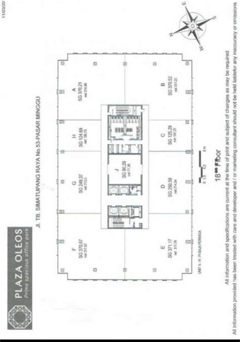 Office Space Plaza Oleos Tb Simatupang Jakarta Selatan Lantai Full