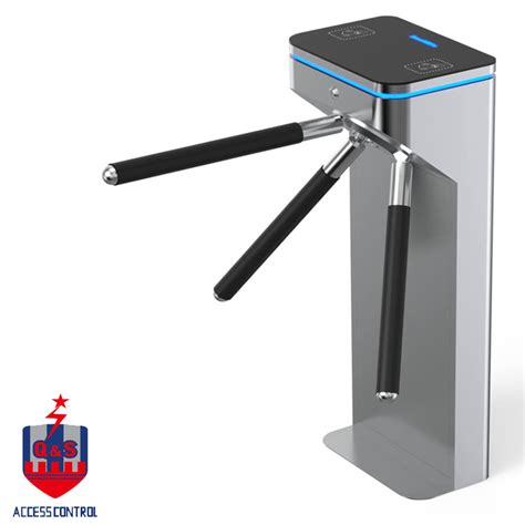 Waist Height Drop Arm Stainless Steel Tripod Turnstile Gate Control