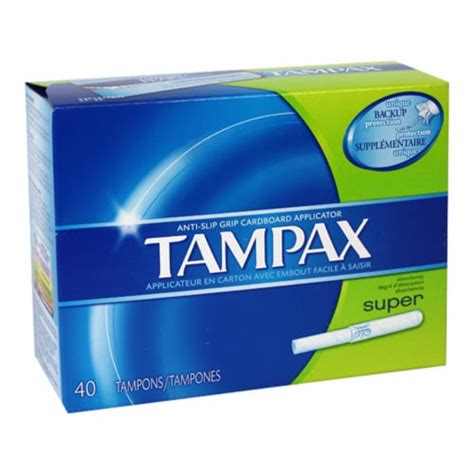 Tampax Cardboard Tampons Super Absorbency 40 Each Pack Of 20 20