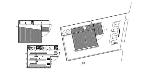 Architecture Layout Plan And Auto Cad Drawing Details Of Culture Center