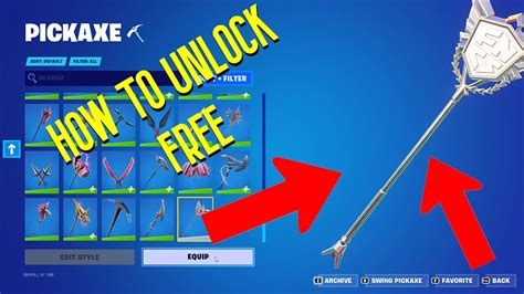 How To Get The Fncs Pickaxe For Free In Fortnite Hxd Youtube