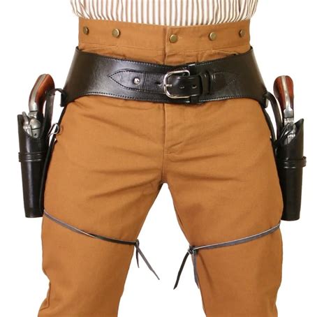 Historical Emporium Men S Double Plain Leather Western Gun Belt And