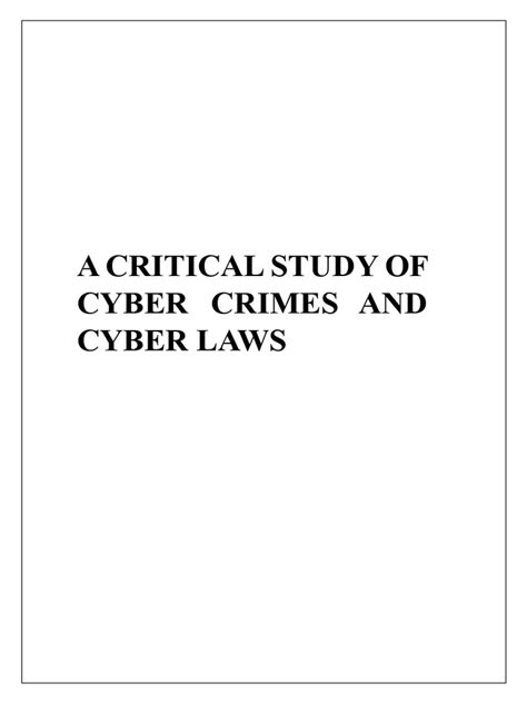 Cyberpdf Pdf Cybercrime Computer Virus