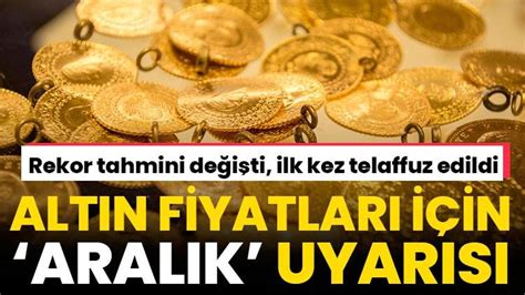 Altın fiyatlarında fırtına Aralık sonunda kopacak 2250 TL ye koşacak