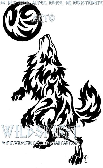 Werewolf And Moon Tattoo by WildSpiritWolf on DeviantArt