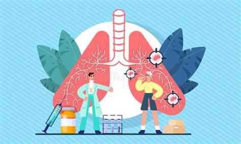 Concepto Pulmonar Doctores Revisan Pulmones Humanos Para Detectar