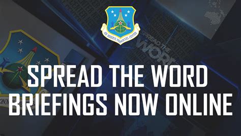 Spread The Word Briefings Now Available Online Air Reserve Personnel