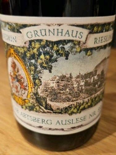 Maximin Grünhaus Maximin Grünhäuser Abtsberg Riesling Auslese Nr 87