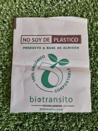 100 Bolsas Biodegradables Compostables De Almidón De Maíz en venta en