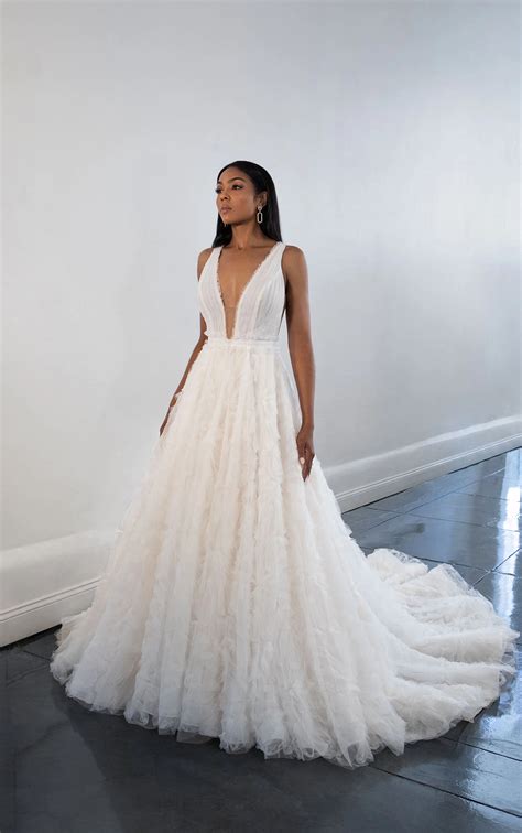Couture Ballgown Wedding Dress in Textured Tulle | True Society