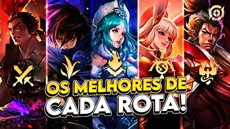 OS MELHORES HERÓIS DE CADA ROTA PRA SUBIR DE ELO NO HOK TIERLIST