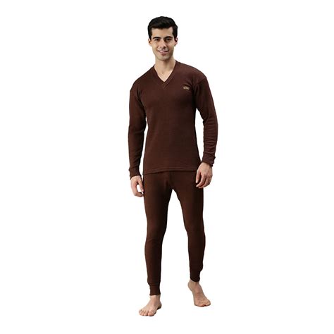 Lux Cottswool Mens Cotton Thermal Set V Neck Thermal Inner Wear Men Thermal Underwear