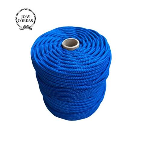 Corda Náutica de Polipropileno 6mm Rolo 90 metros Cor Azul Royal