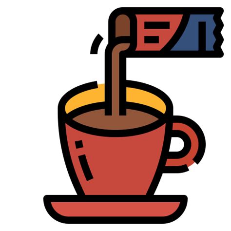 Instant Coffee Aphiradee Monkik Lineal Color Icon