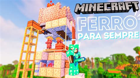 O Projeto Mais Insano De Todos Farm De Ferro Infinito Ep Minecraft