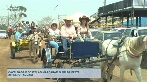 CAVALGADA E COSTELÃO MARCARAM O FIM DA FESTA 25 EXPO TAQUARI YouTube