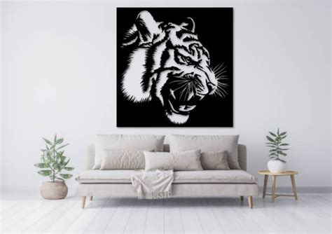 Tiger side profile 2 | Perth Metal Art