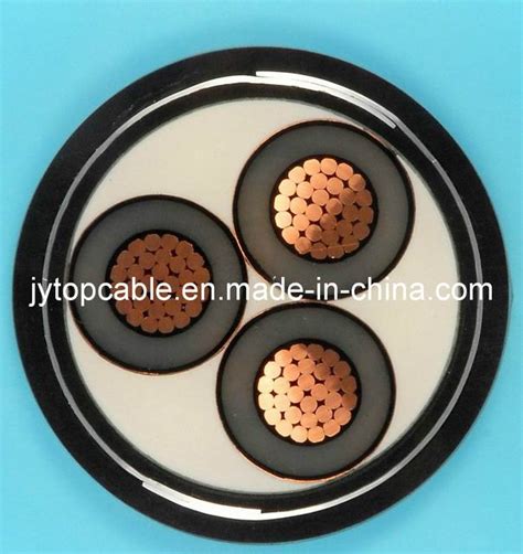 Mv Xlpe Insulation Power Cable With Copper Wire Shield And Steel Tape