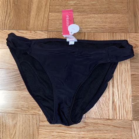 Basic Black Bikini Bottom Size Medium Brand New Depop