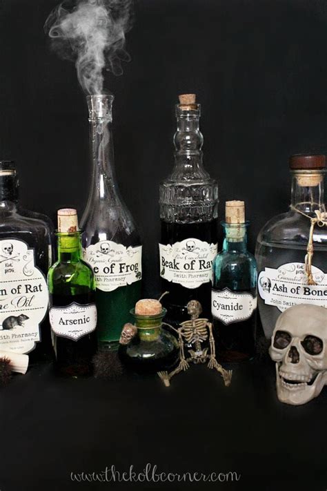 How To Make Apothecary Jars And FREE Printable Labels Halloween