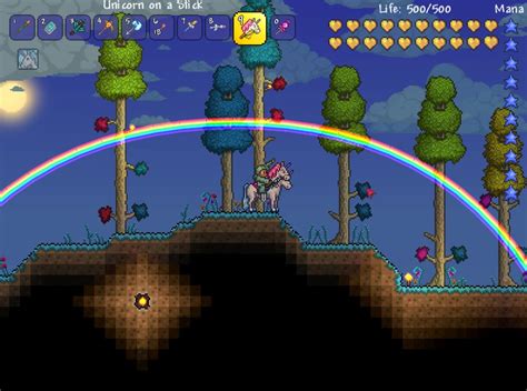 Terraria Unicorn Description for unicorn on a stick image and more will be added soon