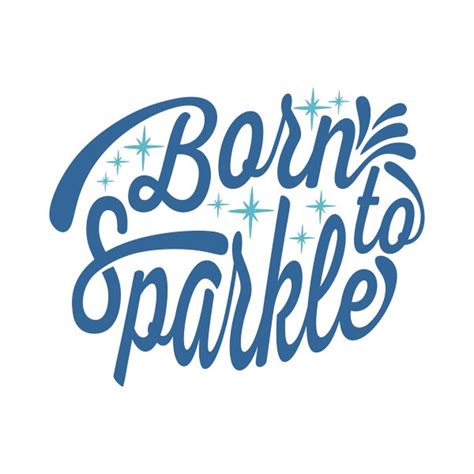 Born To Sparkle Cuttable Design Png Dxf Svg Eps File For Etsy