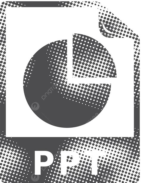 Halftone Icon Presentation File Format Banner Business Documents Vector