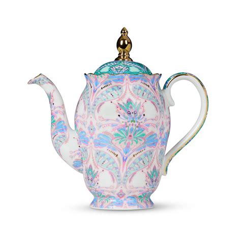 Damask Dreams Small Teapot Aqua Teapots T2