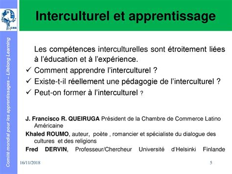 Reconnaître Et Faire émerger Des Compétences Interculturelles Ppt