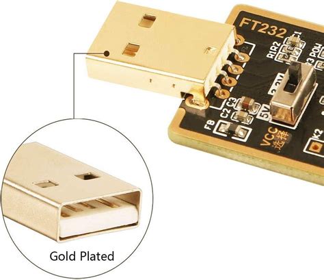 Feanteek Ftdi Usb To Ttl Converter Built In Ft Rl Uart Usb Ttl Serial